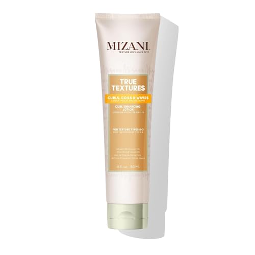 Mizani True Textures Curl Defining Cream | Curl Enhancing Lotion | Moisturizes and Smooths Hair for Soft and Crunch Free Curls | Formulated with Coconut Oil | For Texture Types 5-3 | 5 fl oz