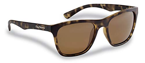 Flying Fisherman Men's Fowey Sunglasses, Tortoise Frames/Amber Lenses, Medium