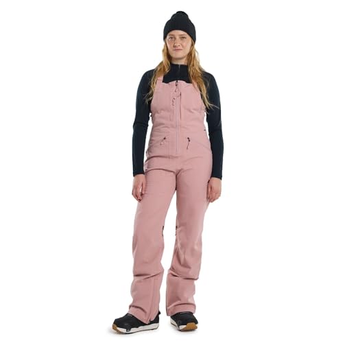 Burton Womens' Reserve 2L Waterproof Stretch Snow Bib Pants (Standard, Medium, Powder Blush)