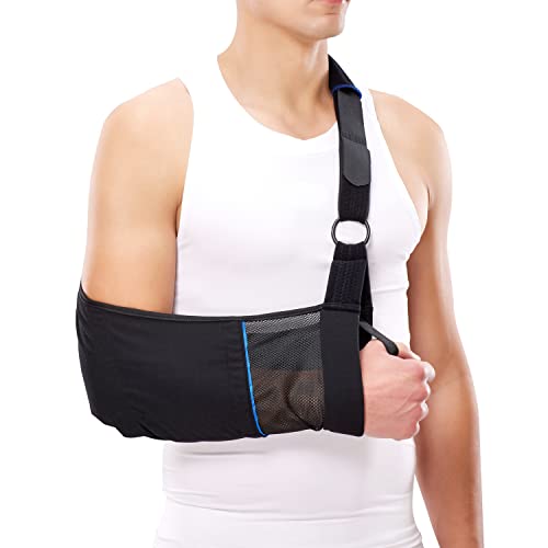 Comforband Arm Sling – Lightweight & Breathable Medical Sling with Adjustable Shoulder Strap for Torn Rotator Cuff, Broken or Fractured Forearm Bones, One size fits most