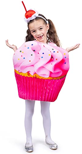 Dress Up America Cupcake Costume For Kids - Sugar Sweet Pink Cupcake Costume (Toddler 4/Small 4-6)