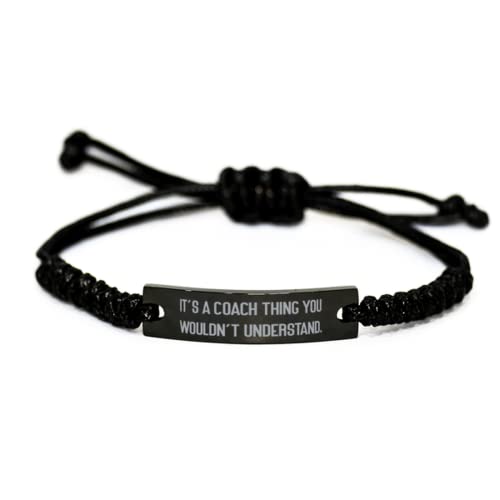 Inspire Coach Gifts, It's a Coach Thing You Wouldn't, Coach Black Rope Bracelet from Friends, Engraved Bracelet for Colleagues, Coach Love Purse, Coach Love Tote, Coach Madison Phoebe Love, Gifts for