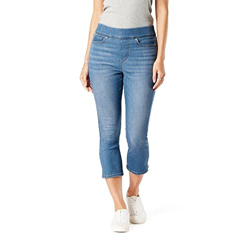 Signature by Levi Strauss & Co. Gold Women's Totally Shaping Pull On Capri (Available in Plus Size), (New) Gold Point, 14