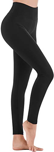 IUGA High Waisted Leggings for Women Running Workout Leggings with Inner Pocket Yoga Pants for Women Black