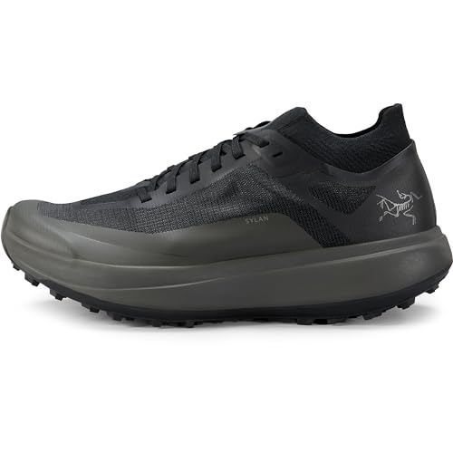 Arc'teryx Sylan Shoe Men's | Breathable Mountain Running Shoe Built for Speed | Black/Shark, 10.5