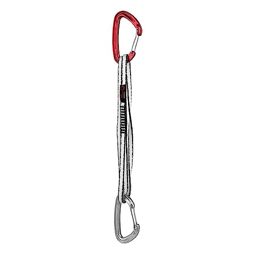 Wild Country Wildwire Alpine Rock Climbing Quickdraw - Lightweight Draw with Wiregate Aluminum Carabiners - Red - 60 cm