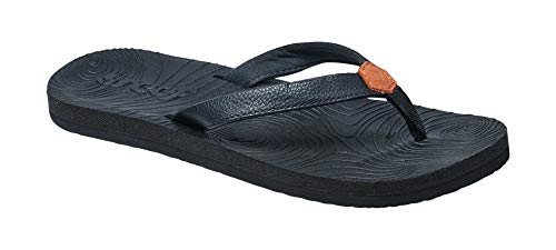 Reef womens Reef Zen Love Flip Flop, Black/Black, 8 US