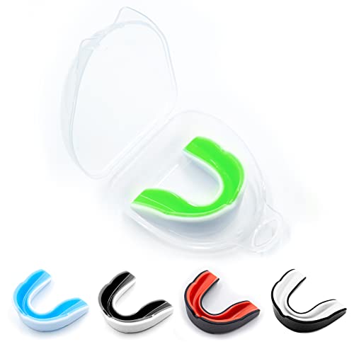 LPONJAR 5 Pack Kids Youth Mouth Guard for Sports, Child Teen Athletic Mouthguard with Case for Football Lacrosse Basketball Taekwondo Boxing MMA Rugby Karate Wrestling