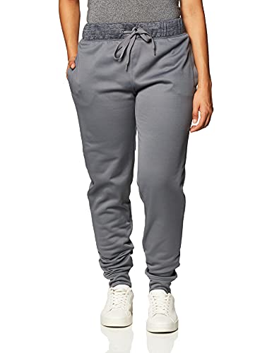 Hanes Women's Sport Performance Fleece Jogger Pants with Pockets, Dada Grey Solid/Dada Grey Heather, M