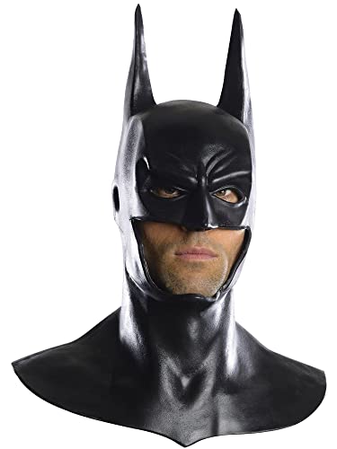 Rubie's Men's Arkham City Deluxe Batman Cowl Mask, Black, One Size