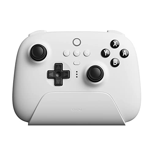8Bitdo Ultimate Bluetooth Controller with Charging Dock, Bluetooth Controller Wireless Switch Controller for Switch and Windows(White)