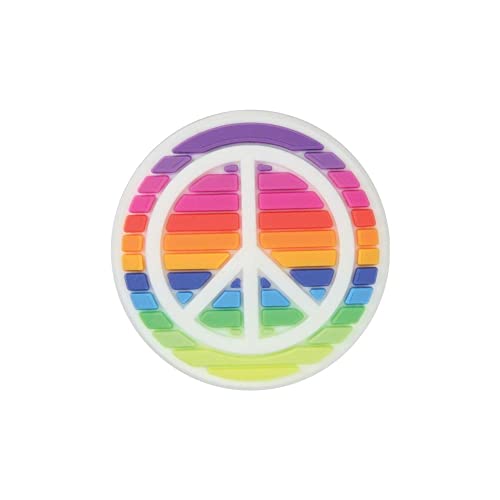 Crocs Jibbitz Rainbow Shoe Charms | Jibbitz for Crocs, Rainbow Peace Sign, Small