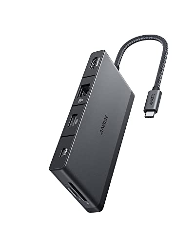 Anker 552 [USB]-[C] [Hub] (9-in-1) with 100W Power Delivery, [4K]@30Hz [HDMI], 4 [USB]-[C] and [USB]-A Data Ports, Ethernet and SD/microSD [C]ard Slot for MacBook, HP, Dell Laptops, and More