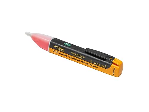 Fluke 1AC II VoltAlert Non-Contact Voltage Tester, Pocket-Sized, 90-1000V AC, Audible Beeper, 2 Year Warranty, CAT IV Rating