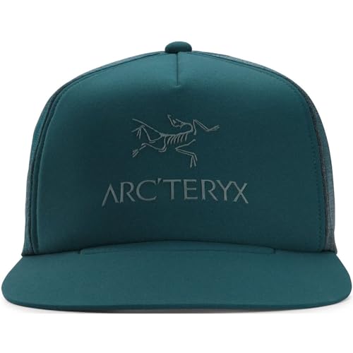 Arc'teryx Logo Flat Brim Trucker Hat | Flat-Brim Performance Trucker | Boxcar/Pytheas, One Size