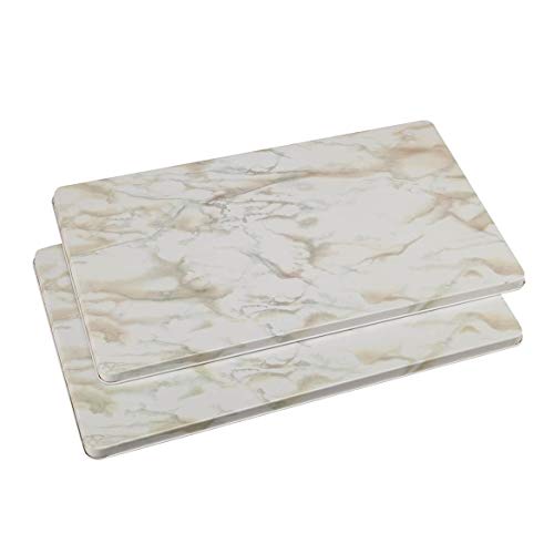 Miles Kimball Marble Burner Covers Set of 2 - White, 1x11.75x20.5,
