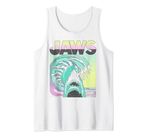 Jaws Retro Wave Poster Tank Top