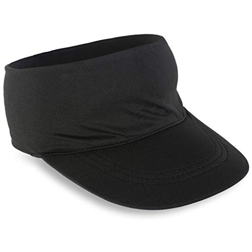 Gone For a Run Runners Lightweight Comfort Performance Visor | Black | One Size Fits Most