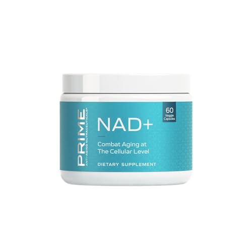 Prime Anti-Aging Nutraceuticals NAD+ - Advanced NAD+ Supplement with Nicotinamide Riboside & Pterostilbene, Support Cell Regeneration & Antioxidant for Anti Aging, Non-GMO, Gluten-Free, 30 Servings