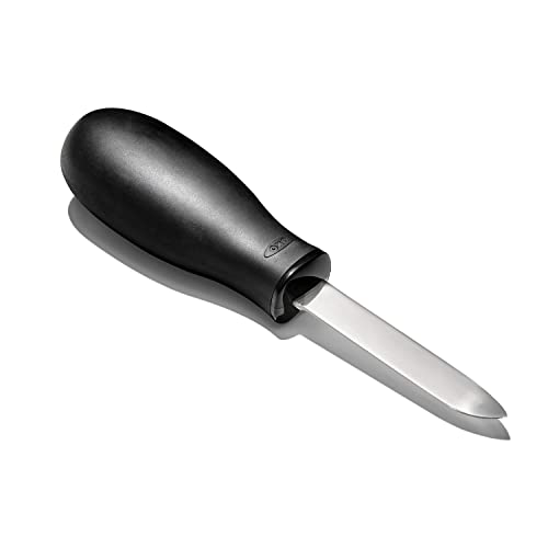 OXO Good Grips Stainless Steel Non-Slip Oyster Knife,Black/Silver