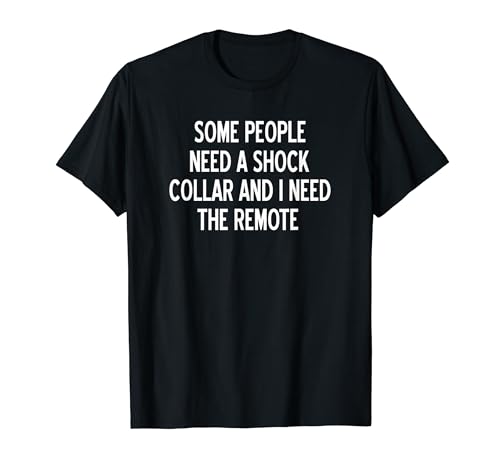 Some People Need A Shock Collar And I Need The Remote, Joke T-Shirt