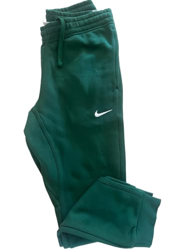 Nike Mens Club Fleece Tappered Joggers, Gorge Green/White, S Regular US