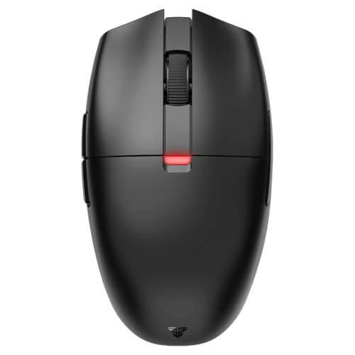FANTECH ARIA XD7 Wireless Gaming Mouse - Pixart 3395 Gaming Sensor 26000 DPI, HUANO Switches, Super Lightweight 59 Grams and Ambidextrous Egg Shape, 3-Mode Connectivity, Black