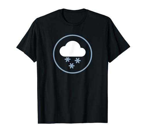 Snow Snowstorm Storm Snowflake Winter Blizzard Weather Icon T-Shirt