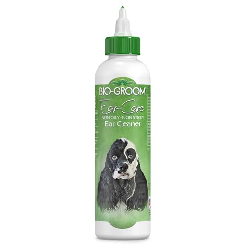 Bio-Groom Ear-Care Dog Ear Cleaner – Cruelty-Free, Made in USA, Dog Ear Drops, Gentle Wax Remover, Pet Ear Cleaner for Dogs and Cats – 8 fl oz 1-Pack