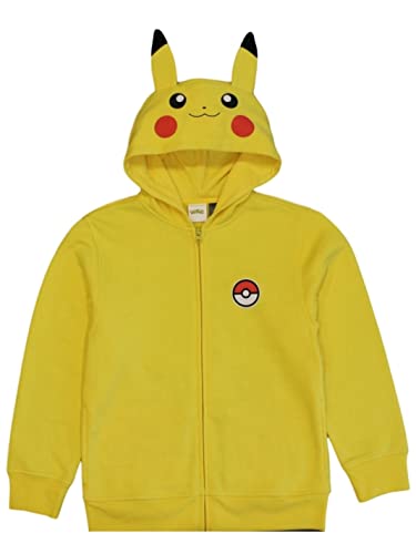 Pokemon Boys' Pikachu Costume Hoodie, Yellow (6/7)