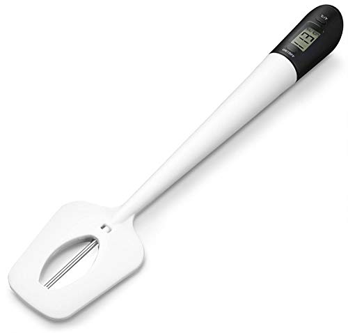 Lightbeam Digital Candy Thermometer, Instant Read Kitchen Cooking & Spatula Thermometer Temperature Reader & Stirrer in One BPA Free Food Grade Material