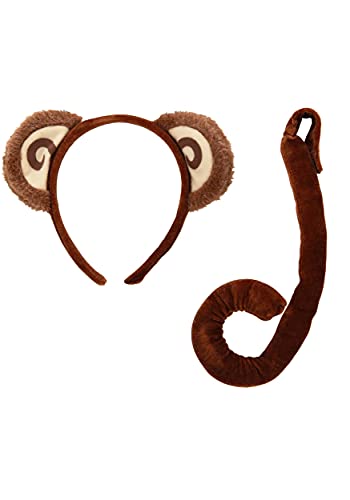 elope Monkey Ears Costume Headband & Tail Kit