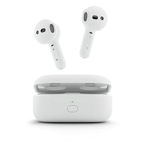 All-new Echo Buds (2023 Release) | True Wireless Bluetooth 5.2 Earbuds with Alexa, audio personalization, multipoint, 20H battery with charging case, fast charging, sweat resistant | Glacier White