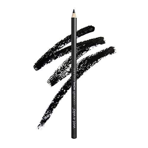wet n wild Color Icon Kohl Eyeliner Pencil, Rich Hyper-Pigmented Color, Smooth Creamy Application, Long-Wearing, Matte Finish, Packaged, Cruelty-Free & Vegan - Baby's Got Black(Packaged)