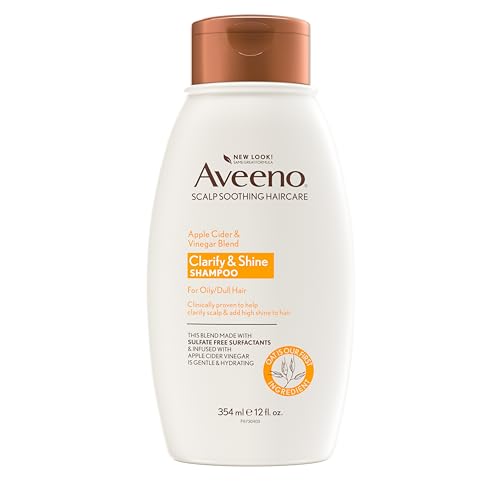 Aveeno Apple Cider Vinegar Clarifying Shampoo, Shine Enhancing, 12 fl oz