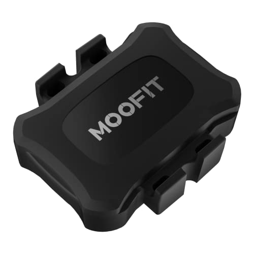 MOOFIT Speed/Cadence Sensor, ANT+ Bluetooth Cycling Cadence Sensor, Wireless RPM Sensor for Bicycle or Spin Bike, IP67 Speed and Cadence Sensor Compatible with Wahoo, Zwift, Rouvy, Peloton