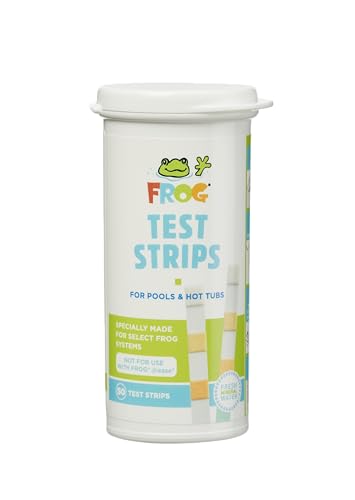 FROG Test Strips for Pools and Hot Tubs, Quick and Easy Pool and Hot Tub Test Strips, Designed to use with FROG Water Care Products