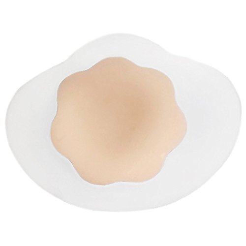 Bring It Up Breast Shapers - Reusable Up to 25 Times (A-B Cup, Clear with Nude Nipple Cover)