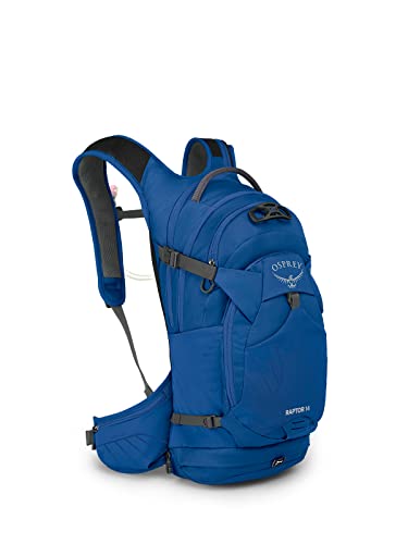 Osprey Raptor 14L Men's Biking Backpack with Hydraulics Reservoir, Postal Blue
