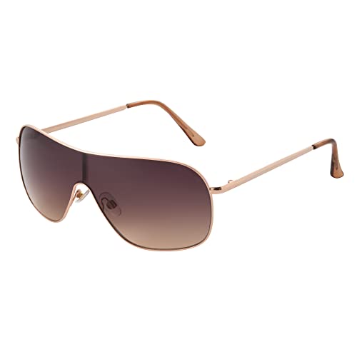 Nine West Women's Sima Sunglasses Shield, Rose Gold, 66mm