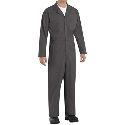 Red Kap Men's Twill Action Back Coverall, Charcoal, 46