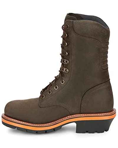 Chippewa Men's Thunderstruck 10' Waterproof Insulated Logger Work Boot Soft Brown 11 D(M) US