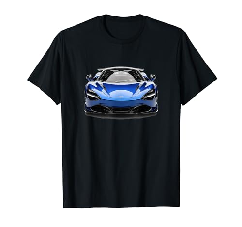 Laren 720 Sport Racing Car SportsCar Blue Mc Coupe 750 T-Shirt