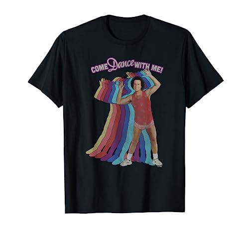 Richard Simmons Come Dance With Me! Rainbow Silhouette T-Shirt