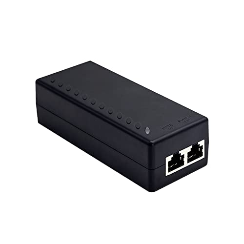 ThePoEstore Gigabit PoE Injector Adapter, PoE+ Injector 30W ，Gigabit Power Over Ethernet Plus Injector，10/100/1000Mbps IEEE 802.3af/at Compliant, Up to 100 Meters (325 Feet)