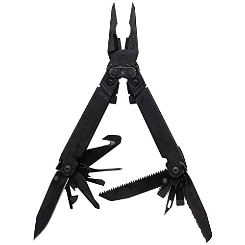 SOG PowerAccess Assist Full-Sized Well-Rounded Daily Use Multi-Tool | One-Handed Assisted Opening | 21 Tools, Black