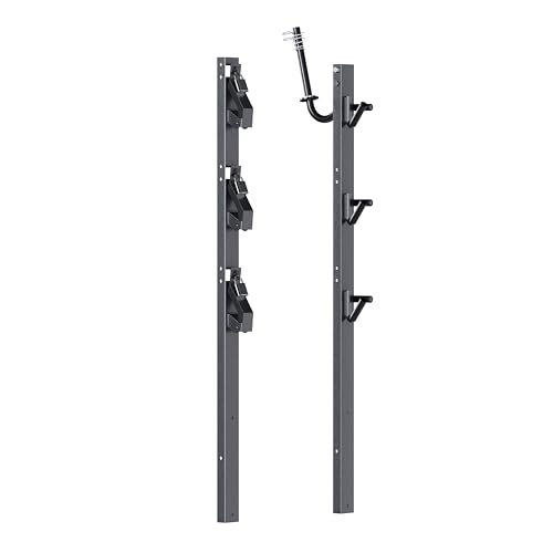 ECOTRIC 3 Place Weed Eater Rack Carrier Mount On Landscape Truck Trailer Enclosed Trimmer Rack Holder w/Lock Pair