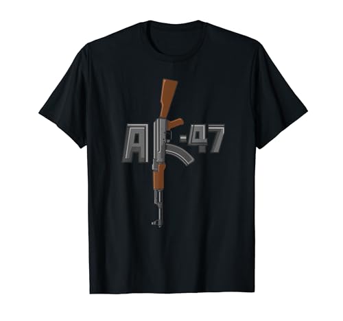AK-47 Rifle Gun K Design, Assault AK47 Gun Owner Gifts T-Shirt