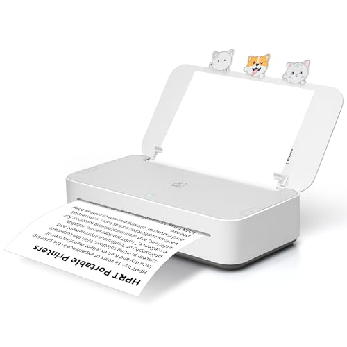 HPRT GT1 Thermal Transfer Inkless Printer for Home Use, Wi-Fi Connection Supports 11''x8.5'' US Letter 300DPI High Resolution Printer (GT1-White)