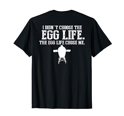 Funny BBQ Big Egg Smoker Accessories T Shirts Back Printed